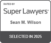 Logo Recognizing Law Office of Sean M. Wilson, LLC's affiliation with Super Lawyers 2025