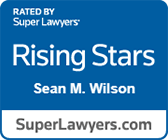 Logo Recognizing Law Office of Sean M. Wilson, LLC's affiliation with Super Lawyers Rising Stars